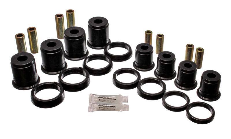 Jeep Comanche Control Arm Bushing Set - Front - Energy Suspension - Performance Polyurethane - Black - `84-`01